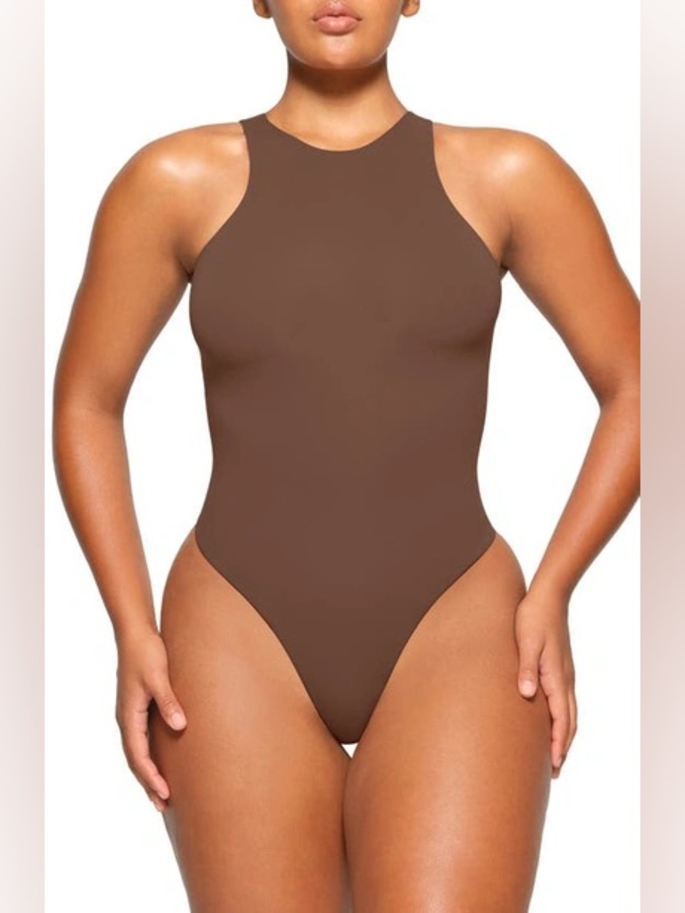 NWT Skims Fits Everybody High Neck Bodysuit Jasper
